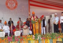 नगर निगम प्रयागराज में शहर की नयी सरकार ने ली शपथ , गृह कर के मुद्दे पर मेयर का सस्पेंस बरक़रार