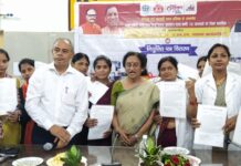 प्रयागराज में 37 एएनएम को वितरित किये गए नियुक्ति पत्र appointment letter distribution